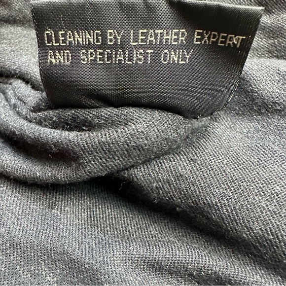 Arrow Leather Bomber Jacket Men's Size Medium Black Moto Medium Weight Lined - Picture 8 of 10